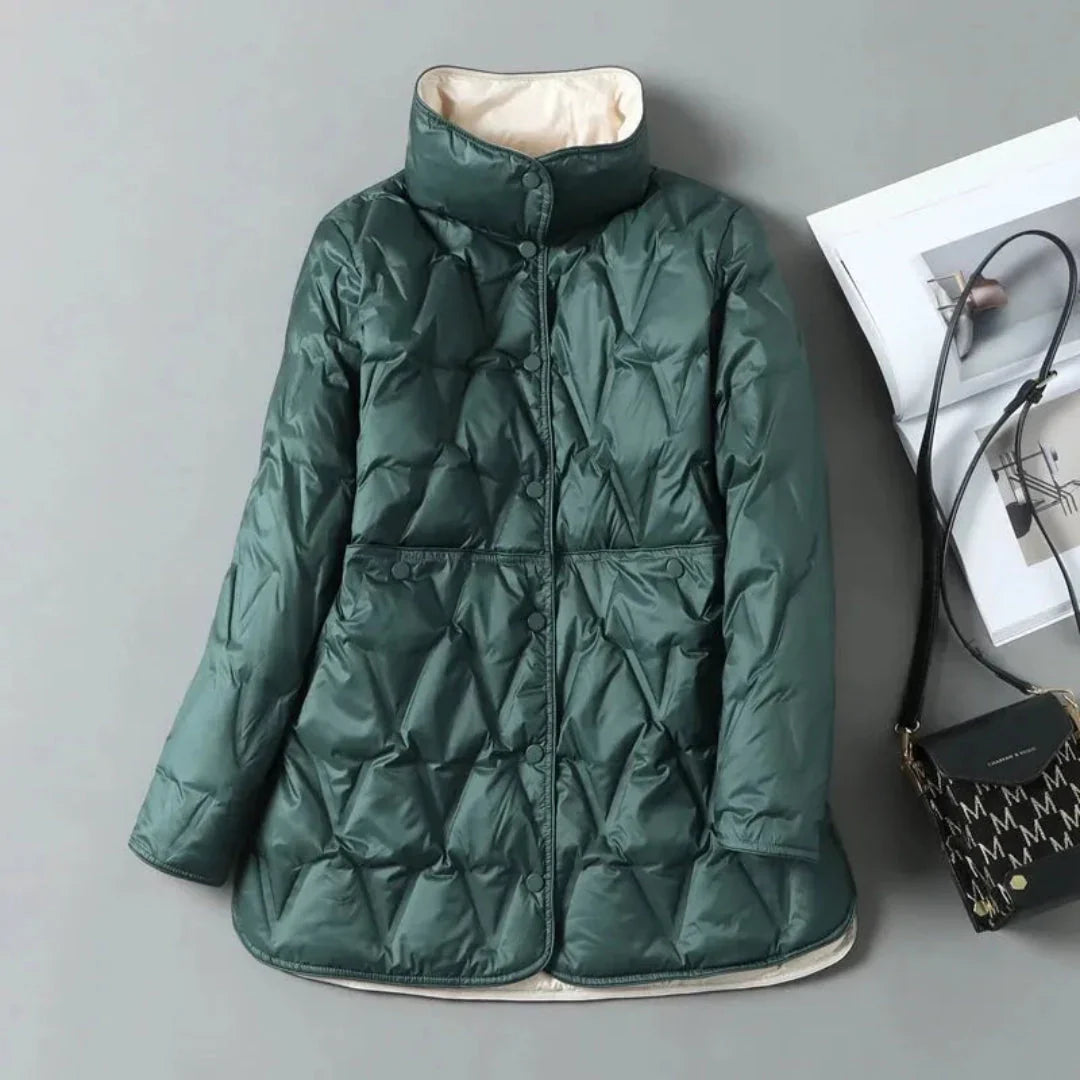 Women's Quilted Down Jacket | Warm Winter Outerwear
