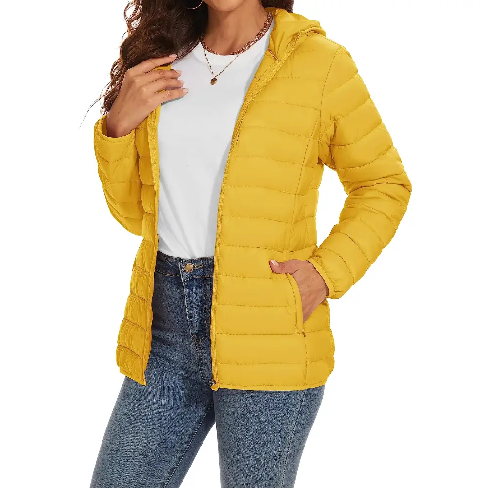 Women's Quilted Warm Puffer Jacket | Chloe Hooded Winter Coat