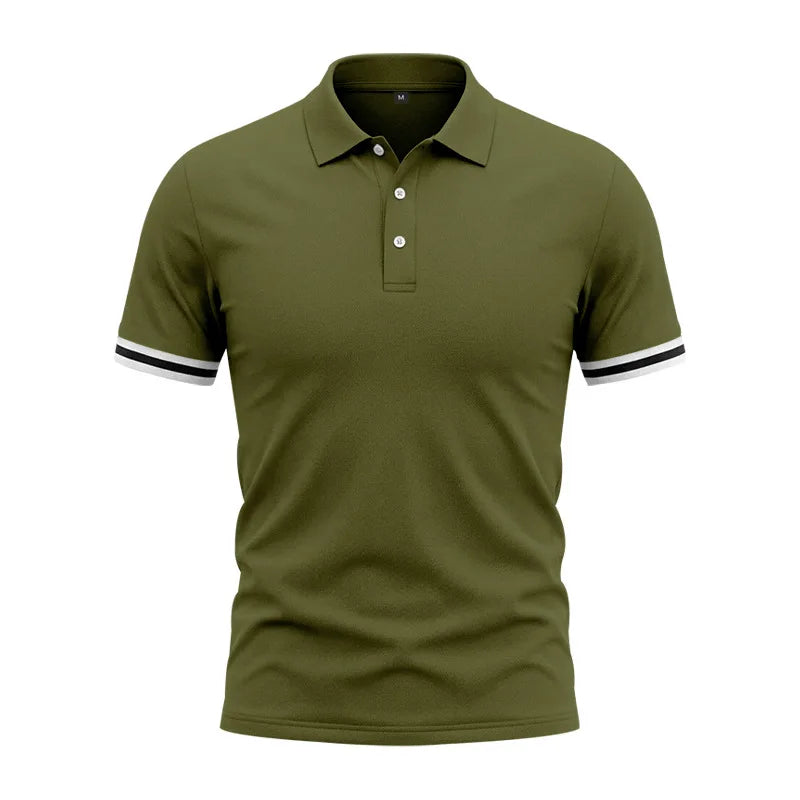 Men's Casual Sports Polo Shirt – Breathable Short Sleeve
