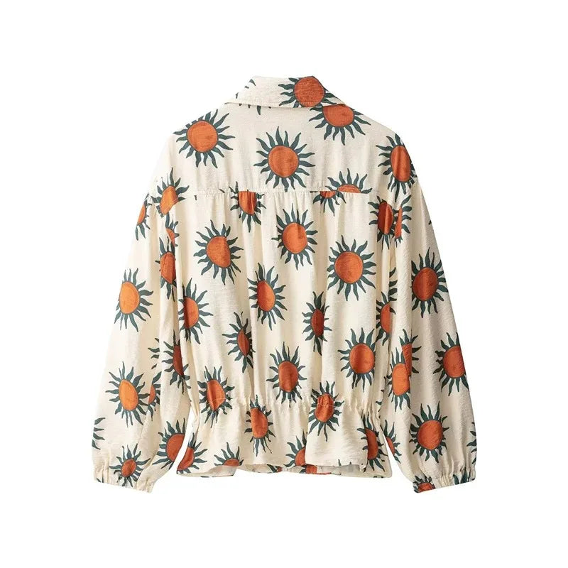 Women's Classic Printed Loose-Fit Parka | Casual Commuter Style Jacket