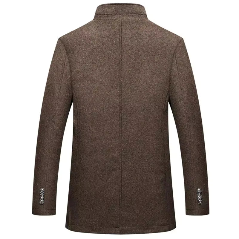 Brown coat on a white background