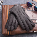 Women's Genuine Leather Gloves - Winter Sheepskin & Deerskin Insulated Outdoor Gloves