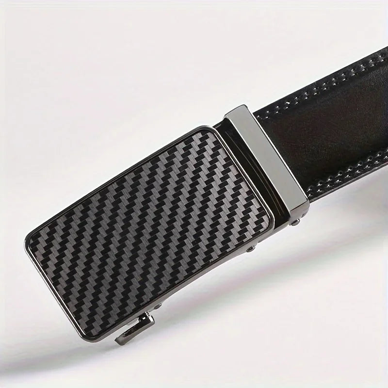 Men's Cowhide Leather Belt | Automatic Buckle