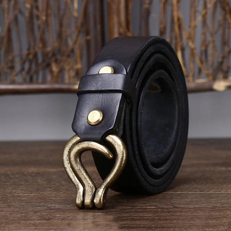Men's Heritage Leather Hook Belt | Classic Style