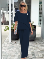 Women's Elegant Summer Outfit Set | Top & Skirt Set