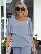 Women's Elegant Summer Outfit Set | Top & Skirt Set