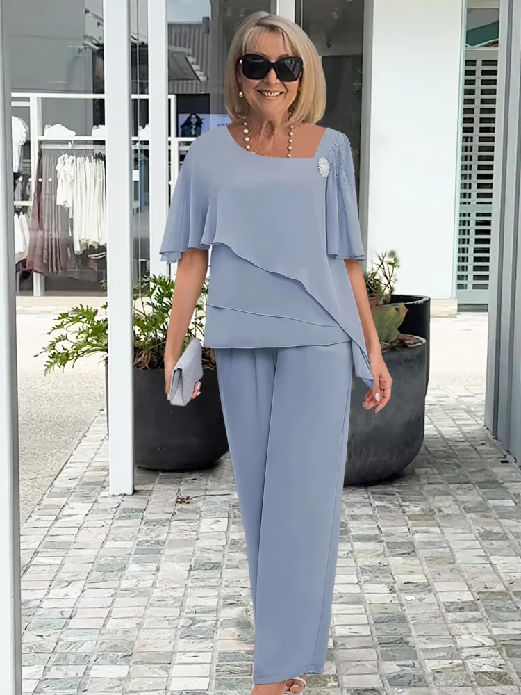 Women's Elegant Summer Outfit Set | Top & Skirt Set