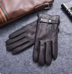 Women's Genuine Leather Gloves - Winter Sheepskin & Deerskin Insulated Outdoor Gloves