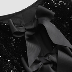 Women's Lucille Sequin Bow Blazer | Cropped Festive Party Jacket