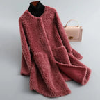 Women's Shearling Fur Coat | Elegant Warm Winter Outerwear