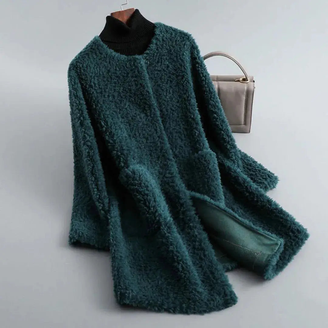 Women's Shearling Fur Coat | Elegant Warm Winter Outerwear