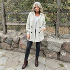Women's Double-Breasted Coat | Warm & Elegant Outerwear