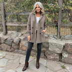 Women's Double-Breasted Coat | Warm & Elegant Outerwear