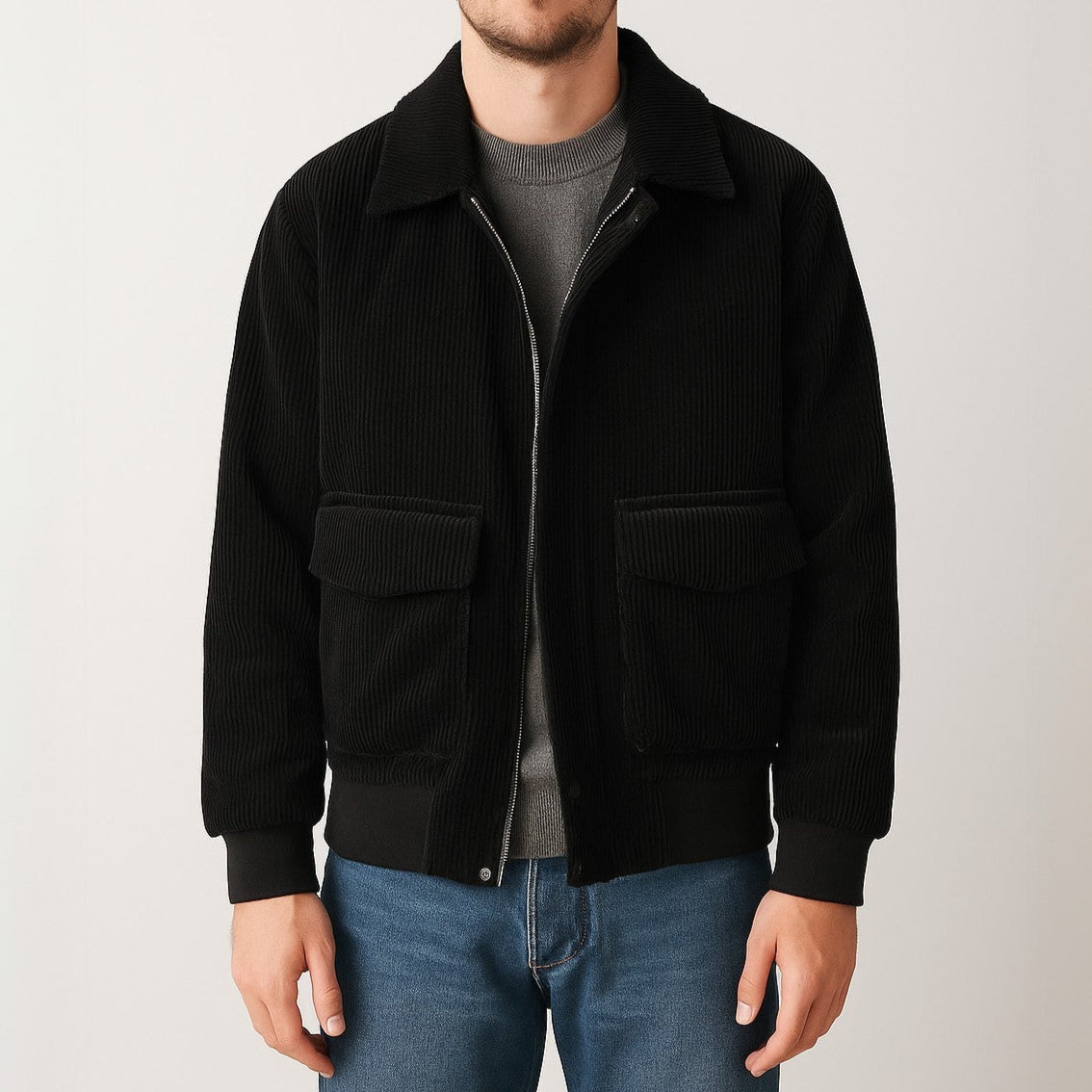 Men's Corduroy Jacket – Casual Vintage Outerwear Coat
