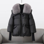 Women's Faux Fur Collar Puffer Jacket | Heavy Winter Coat