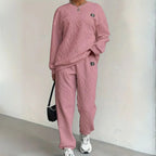 Women’s Textured Cable Knit Lounge Set