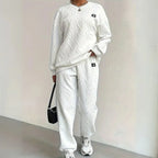 Women’s Textured Cable Knit Lounge Set