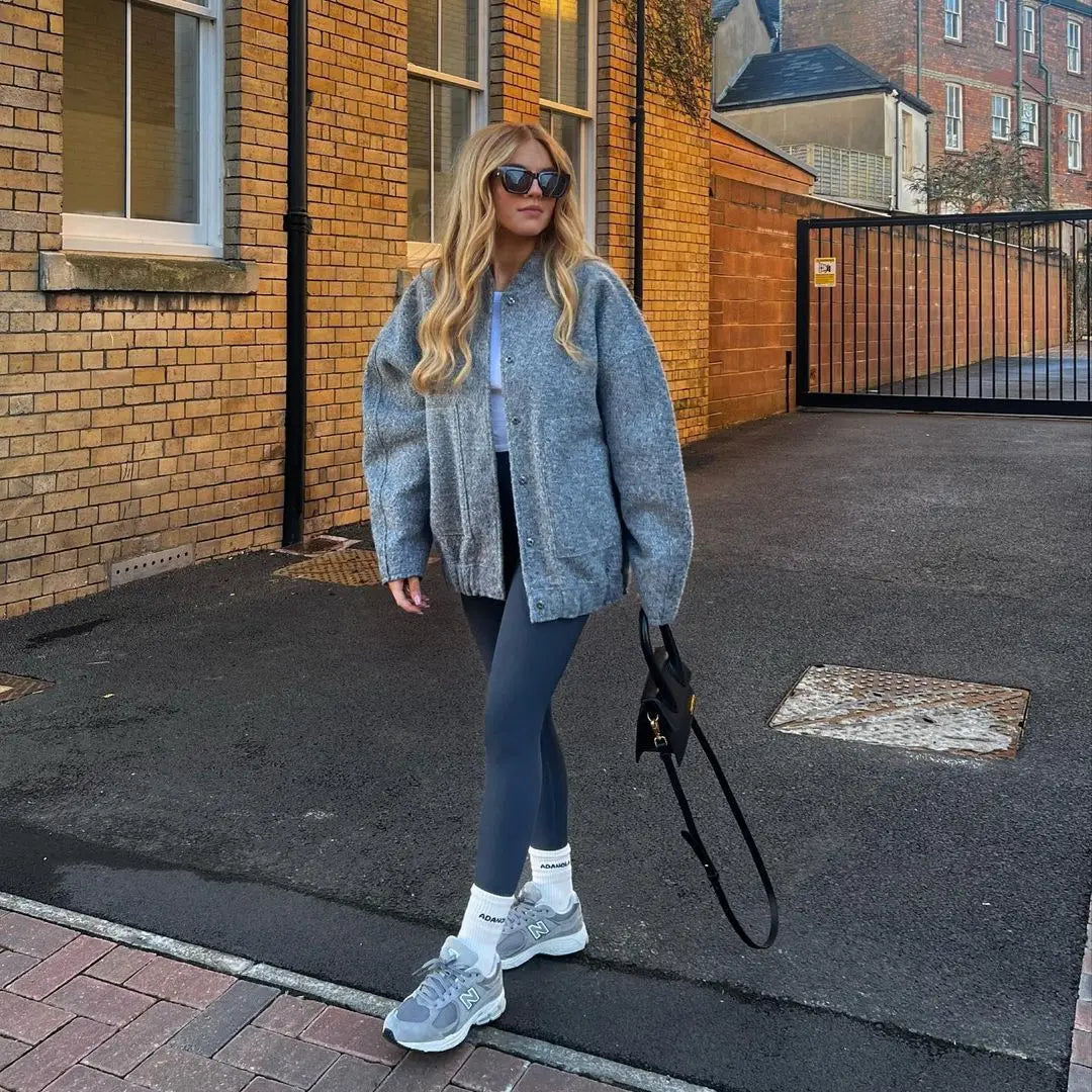 Women's Thermal O-Neck Jacket | Warm Coat
