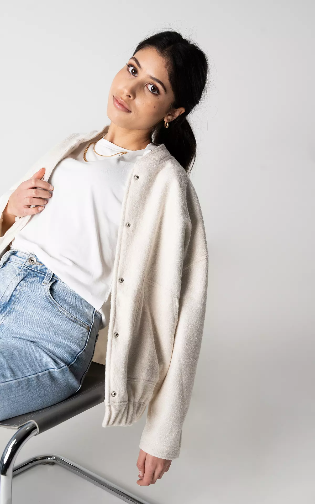 Women's Thermal O-Neck Jacket | Warm Coat
