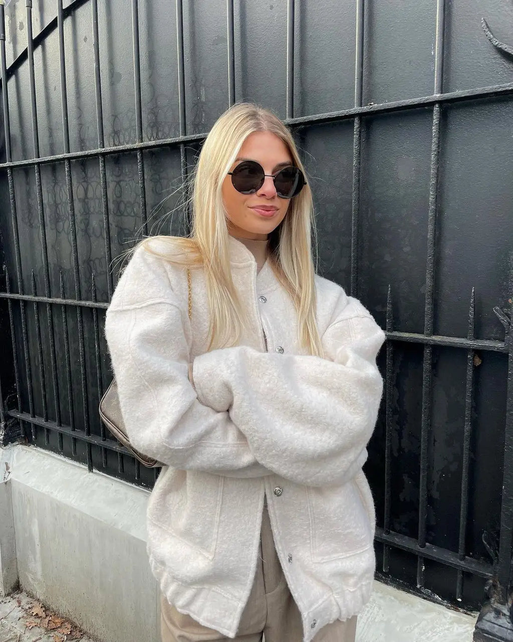 Women's Thermal O-Neck Jacket | Warm Coat