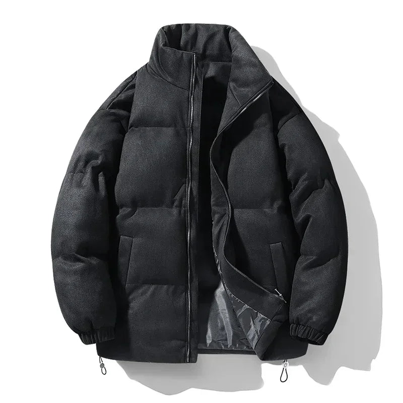 Men's Fleece-Lined Deerskin Velvet Parka | Winter Jacket