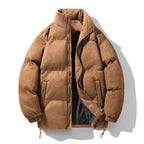 Men's Fleece-Lined Deerskin Velvet Parka | Winter Jacket