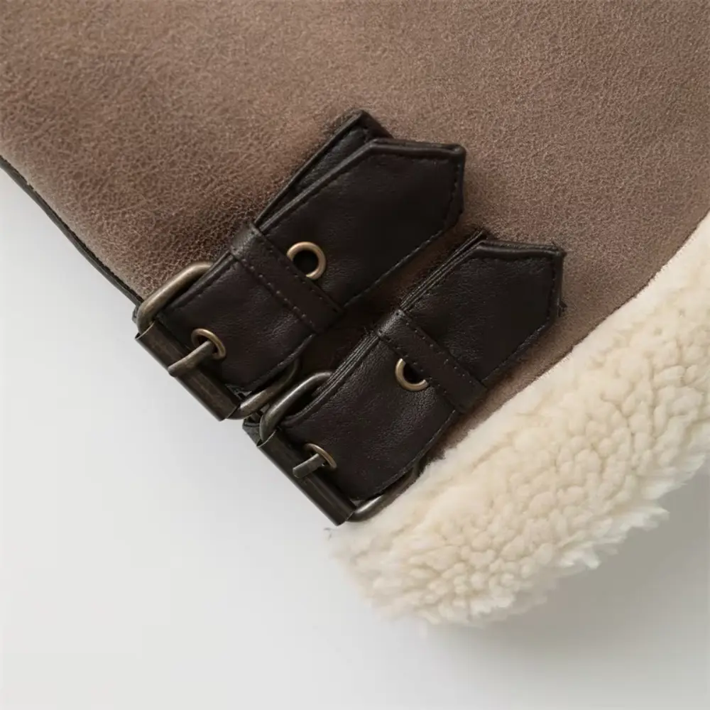 Women's Fleece Zipper Vest | Warm Tri-Color Gilet
