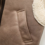 Women's Fleece Zipper Vest | Warm Tri-Color Gilet