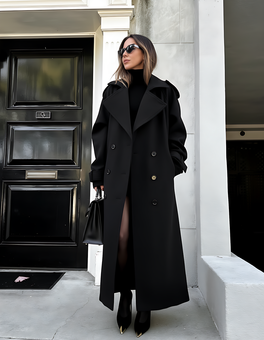 Women's Diana Tricot Trench Coat | Elegant Burgundy Outerwear