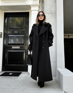 Women's Diana Tricot Trench Coat | Elegant Burgundy Outerwear