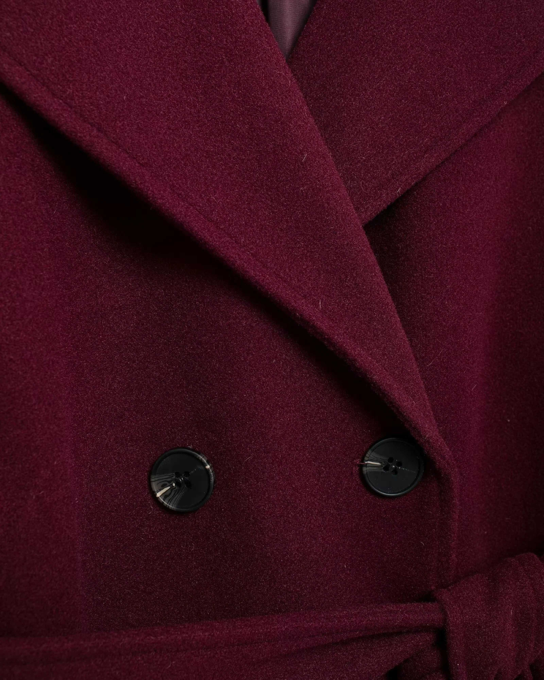 Women's Diana Tricot Trench Coat | Elegant Burgundy Outerwear