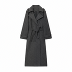 Women's Diana Tricot Trench Coat | Elegant Burgundy Outerwear
