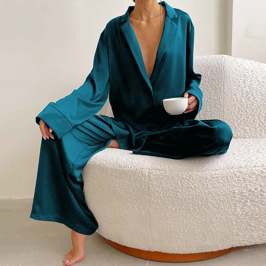 Women’s Ultra Luxe Silk Wide-Leg Pajama Set
