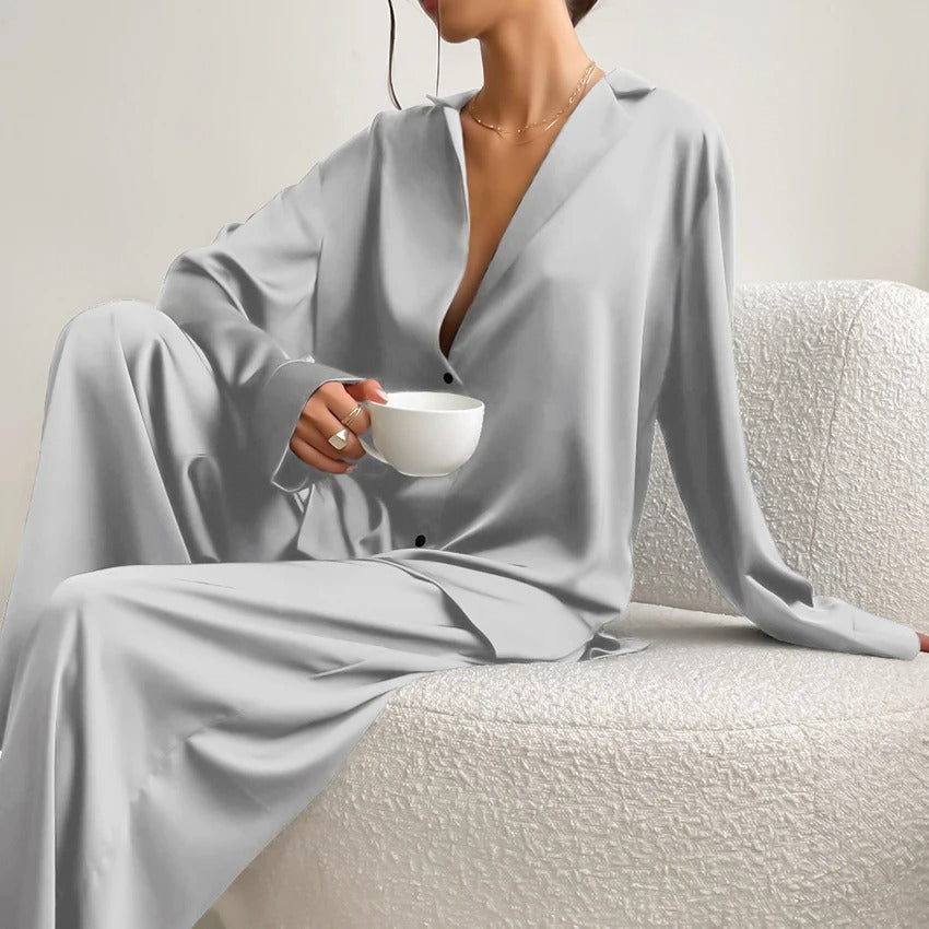 Women’s Ultra Luxe Silk Wide-Leg Pajama Set