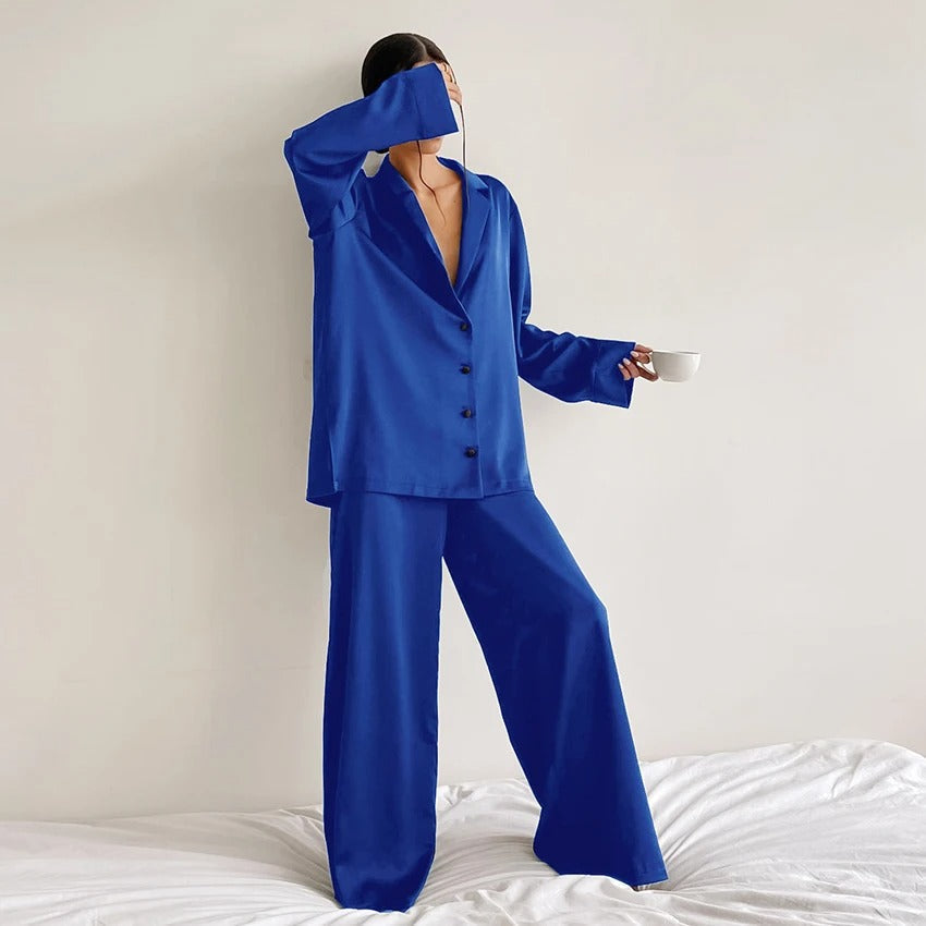 Women’s Ultra Luxe Silk Wide-Leg Pajama Set