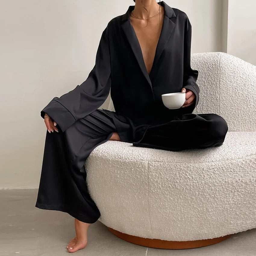 Women’s Ultra Luxe Silk Wide-Leg Pajama Set