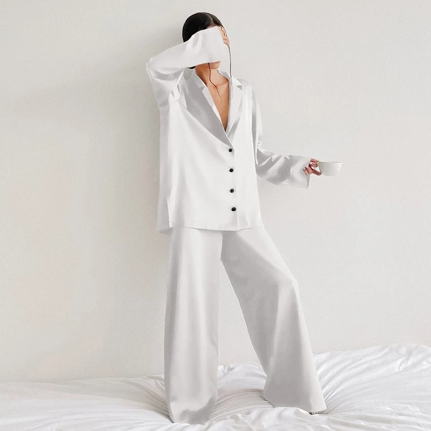 Women’s Ultra Luxe Silk Wide-Leg Pajama Set