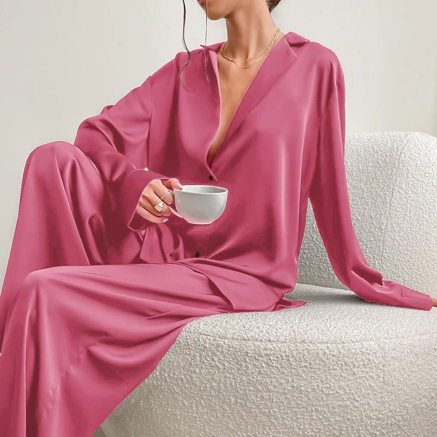 Women’s Ultra Luxe Silk Wide-Leg Pajama Set