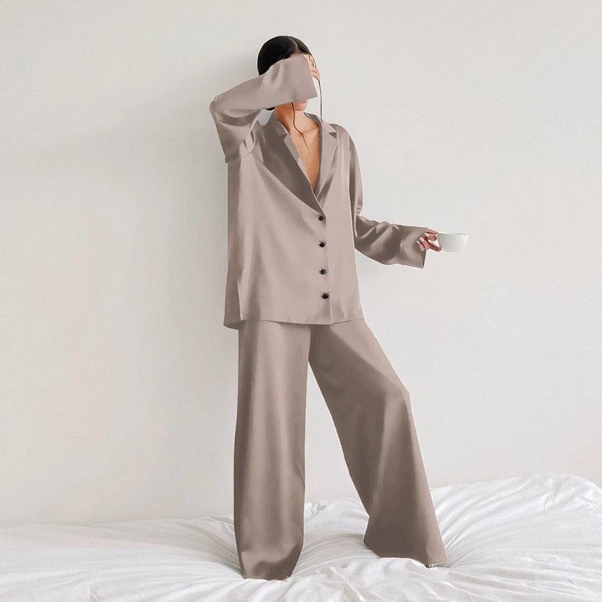 Women’s Ultra Luxe Silk Wide-Leg Pajama Set