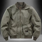Unisex Vintage Loose-Fit Cotton Bomber Jacket | Streetwear Coat