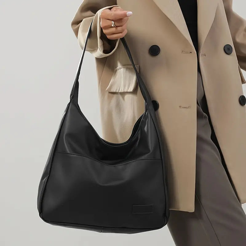 Vegan Leather Hobo Bag With Spacious Interior For Everyday