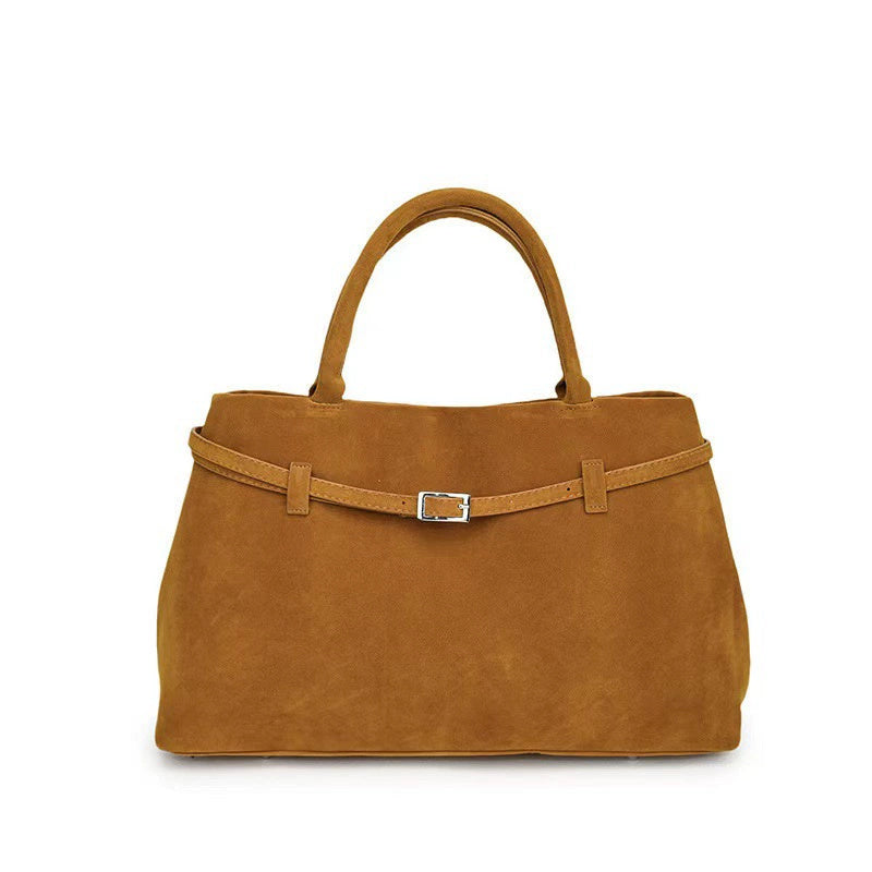 Versatile Suede Tote Bag for Everyday Use and Travel