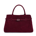 Versatile Suede Tote Bag for Everyday Use and Travel