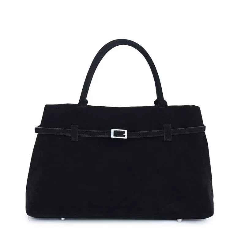 Versatile Suede Tote Bag for Everyday Use and Travel