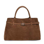 Versatile Suede Tote Bag for Everyday Use and Travel