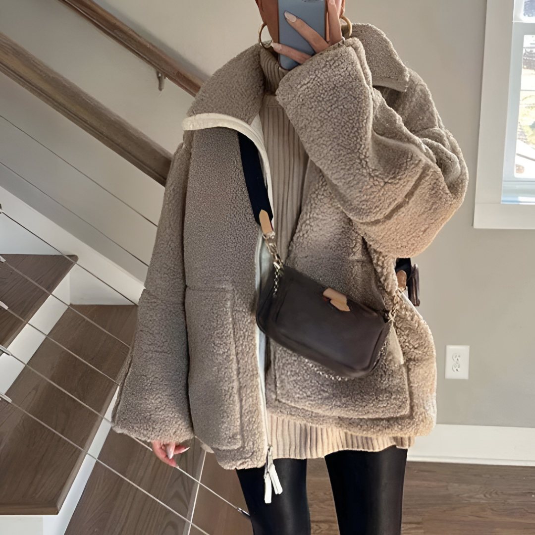Women's Teddy Fleece Winter Jacket | Cozy Coat