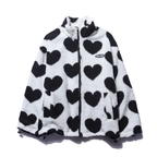 Women's Heart Fleece Winter Jacket | Warm Coat