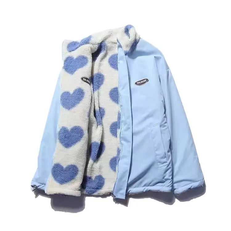 Women's Heart Fleece Winter Jacket | Warm Coat