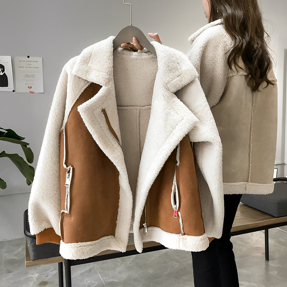 Women's Lambskin Moto Jacket | Biker Coat