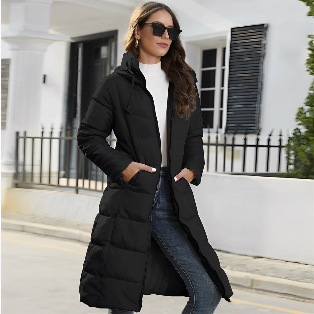Women's Slim Fit Padded Winter Coat | Hooded Jacket